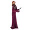 Life-Size 6ft Purple Halloween Animated Girl Prop with Moving Arms Sound and Flashing Eyes